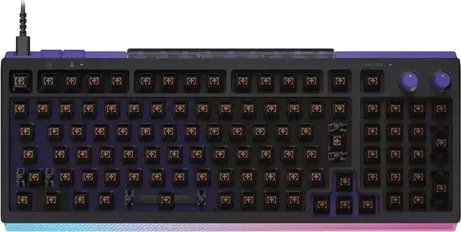 Tastatura Gaming Mecanica cu Fir Logitech G512 X 98, Layout Compact Full Size 98%, Rata de Poll 8K, RGB LIGHTSYNC, Switch-uri Dual Swap Liniare, Rapid Trigger, Neagra