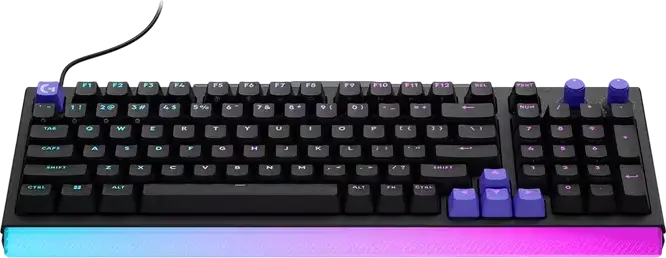 Tastatura Gaming Mecanica cu Fir Logitech G512 X 98, Layout Compact Full Size 98%, Rata de Poll 8K, RGB LIGHTSYNC, Switch-uri Dual Swap Liniare, Rapid Trigger, Neagra
