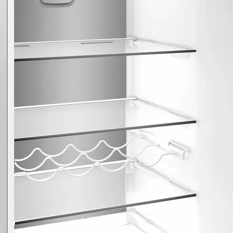Frigider Combinat Whirlpool WHK 26403 XP6E 1, No Frost, 6th Sense, Volum Total 355L, Argintiu, Clasa Energetica C, 203.5x59.5x66.3 cm