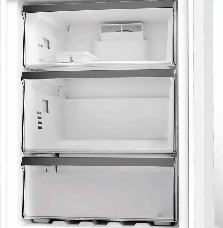 Frigider Combinat Whirlpool WHK 26403 XP6E 1, No Frost, 6th Sense, Volum Total 355L, Argintiu, Clasa Energetica C, 203.5x59.5x66.3 cm