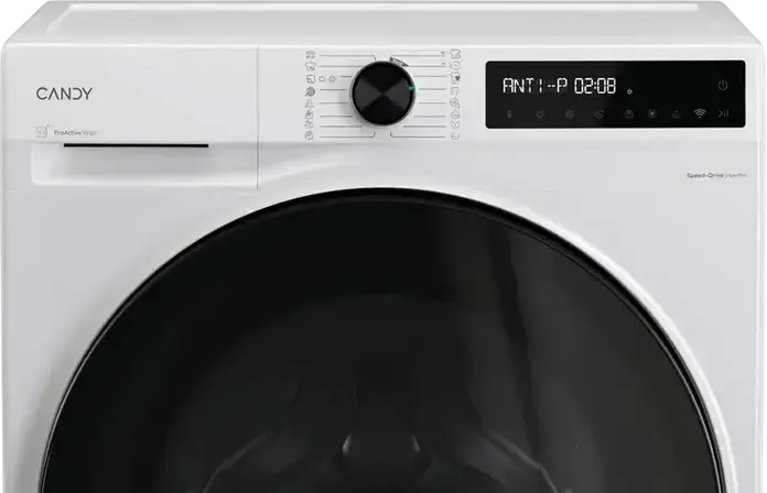 Стирально-сушильная машина Candy BWR 485SBL6-S ProWash&Dry 500, 8кг стирка/5кг сушка, 1400 об/мин, инверторный двигатель, Wi-Fi, Bluetooth, Slim, Белый/Черный