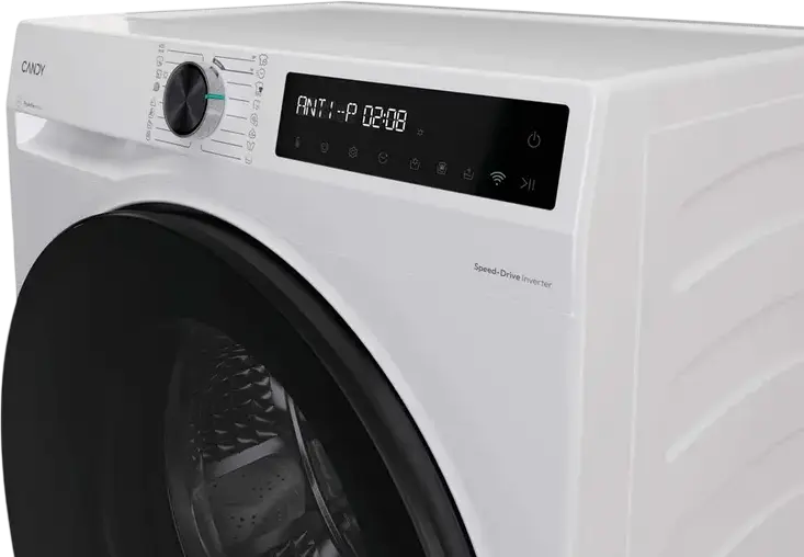 Candy BWR 485SBL6-S ProWash&Dry 500 Washer-Dryer, 8kg Wash/5kg Dry, 1400rpm, Inverter Motor, Wi-Fi, Bluetooth, Slim Design, White/Black