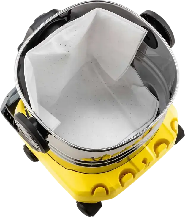 Karcher WD 5 S Wet & Dry Vacuum Cleaner, 1200W, 25L Stainless Steel Container, HEPA Filter, Blowing Function, with Floor Brush and Crevice Nozzle