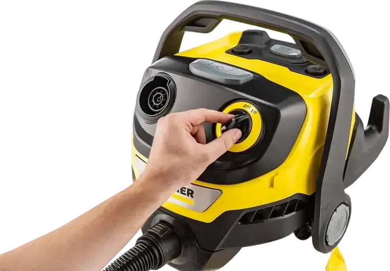 Karcher WD 5 S Wet & Dry Vacuum Cleaner, 1200W, 25L Stainless Steel Container, HEPA Filter, Blowing Function, with Floor Brush and Crevice Nozzle