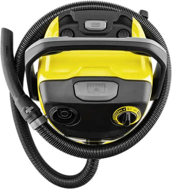 Karcher WD 5 S Wet & Dry Vacuum Cleaner, 1200W, 25L Stainless Steel Container, HEPA Filter, Blowing Function, with Floor Brush and Crevice Nozzle