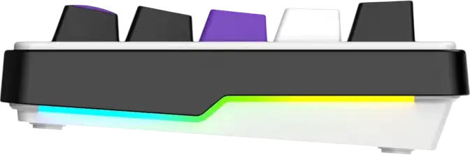 Tastatura Mecanica Wireless HATOR Hellyberry HK60 60% Ultra-Compacta, Wireless Tri-mode Bluetooth 5.3/2.4GHz/USB-C, Switch-uri Liniare Hot-swap, RGB, Alba
