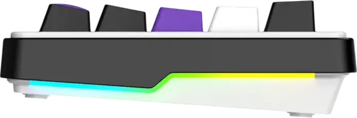 Tastatura Mecanica Wireless HATOR Hellyberry HK60 60% Ultra-Compacta, Wireless Tri-mode Bluetooth 5.3/2.4GHz/USB-C, Switch-uri Liniare Hot-swap, RGB, Alba