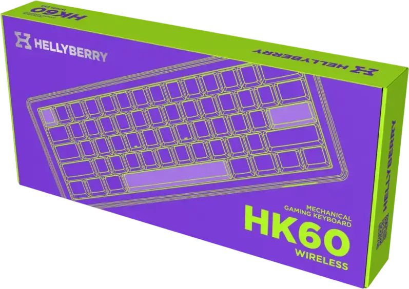 Tastatura Mecanica Wireless HATOR Hellyberry HK60 60% Ultra-Compacta, Wireless Tri-mode Bluetooth 5.3/2.4GHz/USB-C, Switch-uri Liniare Hot-swap, RGB, Alba