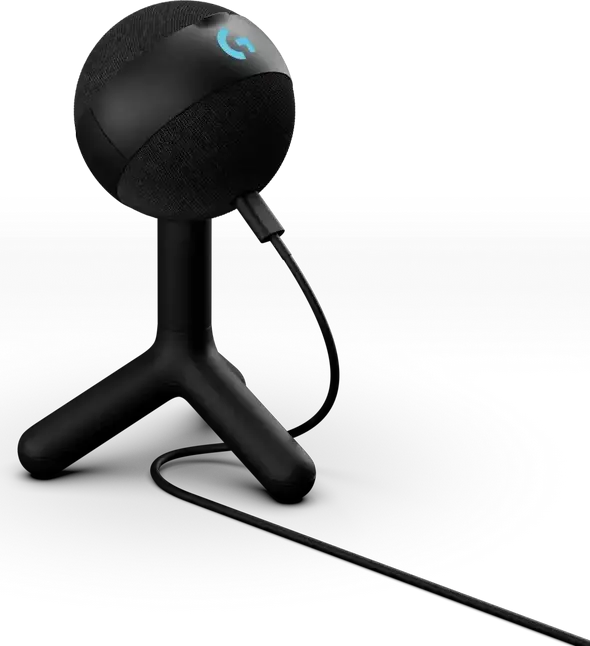 Logitech G Yeti Orb RGB Condenser USB Microphone 988-000551, Cardioid, 24bit/48KHz, Blue VO!CE, LIGHTSYNC RGB, Black