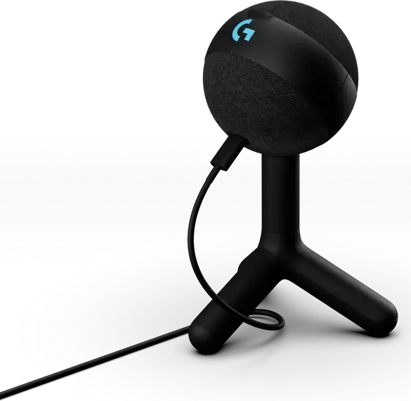 Logitech G Yeti Orb RGB Condenser USB Microphone 988-000551, Cardioid, 24bit/48KHz, Blue VO!CE, LIGHTSYNC RGB, Black