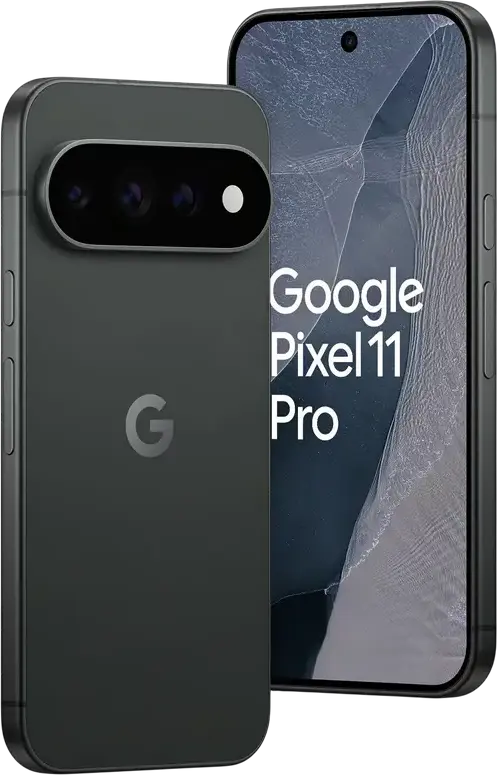 Google Pixel 11 Pro Android Smartphone with Triple Rear Camera System in Horizontal Pill-Shaped Visor, Obsidian (matte), 16GB RAM, 512GB