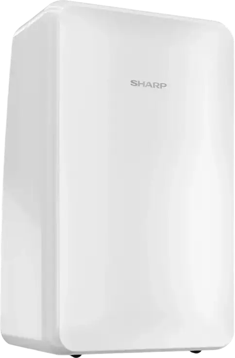 Deumidificator Sharp UD-T104AP-W, Capacitate 10L/Zi, Rezervor 2L, Suprafață 22m2, Control Mecanic, Mod Turbo, Anti-îngheț, Alb
