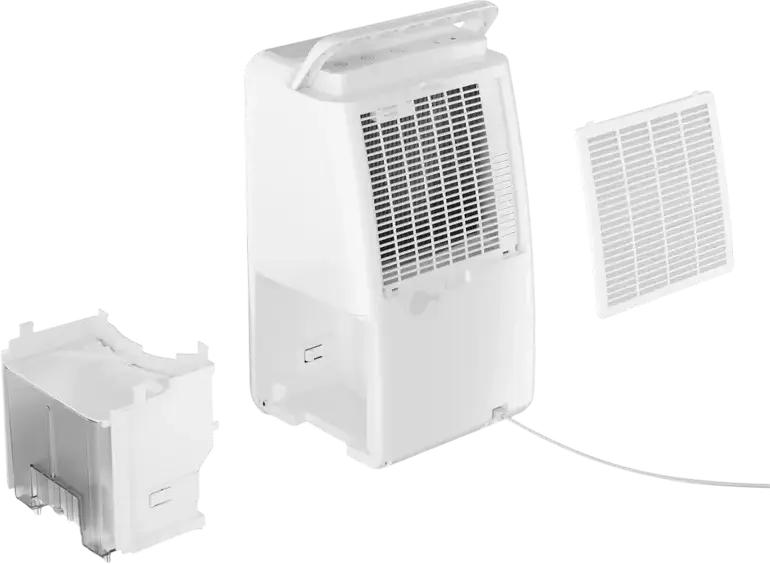 Deumidificator Sharp UD-T104AP-W, Capacitate 10L/Zi, Rezervor 2L, Suprafață 22m2, Control Mecanic, Mod Turbo, Anti-îngheț, Alb