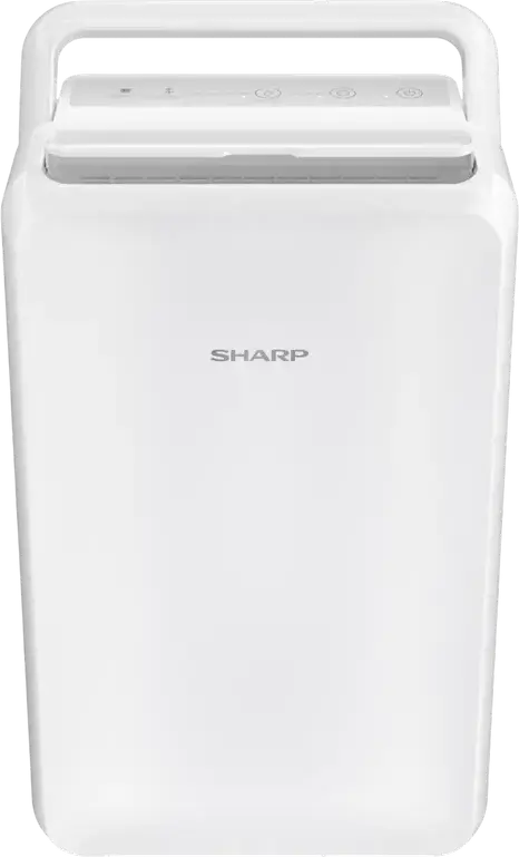 Deumidificator Sharp UD-T104AP-W, Capacitate 10L/Zi, Rezervor 2L, Suprafață 22m2, Control Mecanic, Mod Turbo, Anti-îngheț, Alb