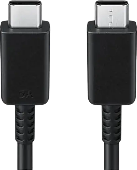 Samsung EP-DN975 USB Type-C to USB Type-C Charging and Data Sync Cable, 100W Power Delivery, 5A Fast Charge, 1m, Black