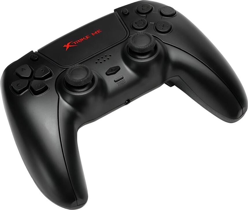 Xtrike Me GP-51 Wireless Gamepad for PS4, PC, Android, iOS, Steam, Bluetooth 4.2, 4 Programmable Back Buttons, Turbo, Macro, Touchpad, Black