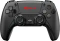 Xtrike Me GP-51 Wireless Gamepad for PS4, PC, Android, iOS, Steam, Bluetooth 4.2, 4 Programmable Back Buttons, Turbo, Macro, Touchpad, Black