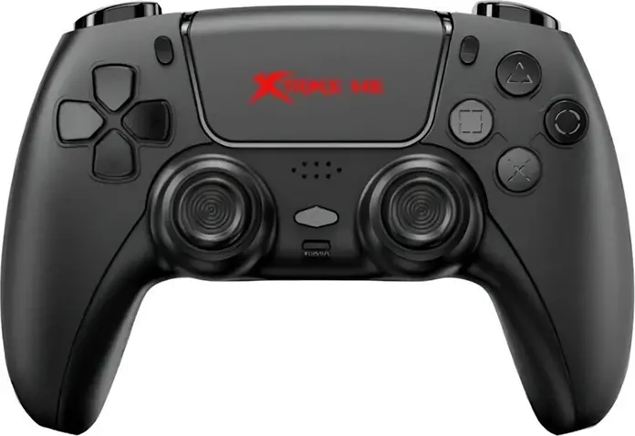 Xtrike Me GP-51 Wireless Gamepad for PS4, PC, Android, iOS, Steam, Bluetooth 4.2, 4 Programmable Back Buttons, Turbo, Macro, Touchpad, Black