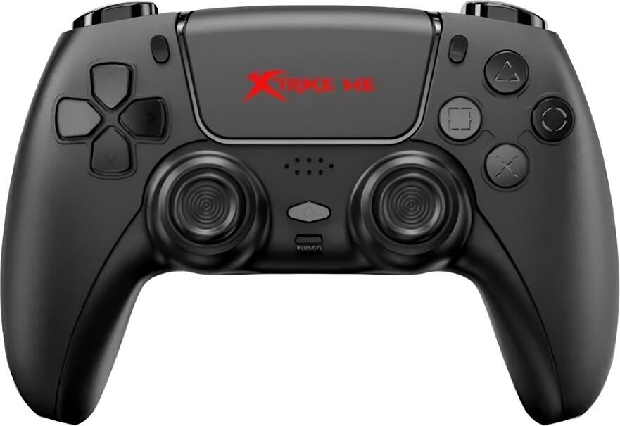 Xtrike Me GP-51 Wireless Gamepad for PS4, PC, Android, iOS, Steam, Bluetooth 4.2, 4 Programmable Back Buttons, Turbo, Macro, Touchpad, Black
