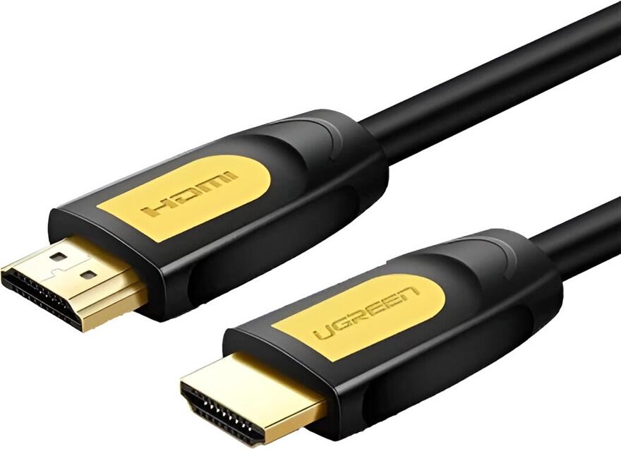 UGREEN HD101 HDMI 2.0 Cable, 4K@60Hz High Speed HDMI to HDMI, 18Gbps Bandwidth, Gold-plated Connectors, 3D ARC Ethernet Support, 1.5m, Black