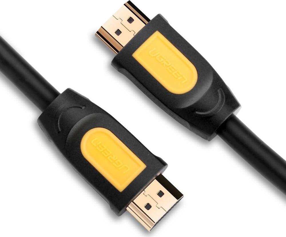 UGREEN HD101 HDMI 2.0 Cable, 4K@60Hz High Speed HDMI to HDMI, 18Gbps Bandwidth, Gold-plated Connectors, 3D ARC Ethernet Support, 1.5m, Black