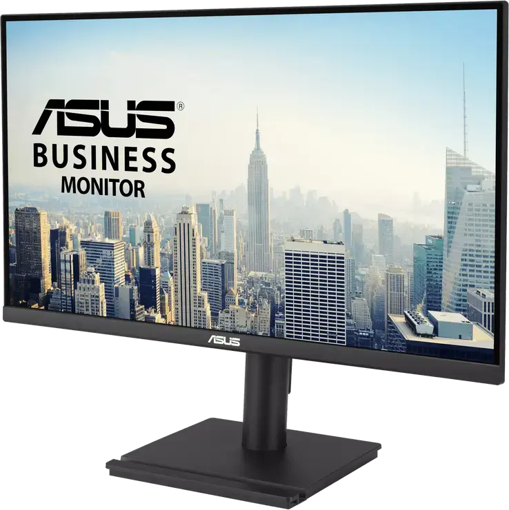 Monitor Office ASUS VA27UCPS 27" 4K UHD IPS, 3840x2160, HDR10, USB-C cu Power Delivery 65W, 60Hz, 5ms, Stand Reglabil Pivot, Difuzoare Integrate, Negru