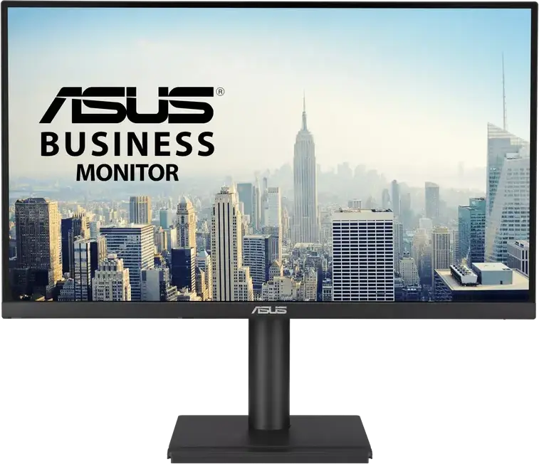 Monitor Office ASUS VA27UCPS 27" 4K UHD IPS, 3840x2160, HDR10, USB-C cu Power Delivery 65W, 60Hz, 5ms, Stand Reglabil Pivot, Difuzoare Integrate, Negru