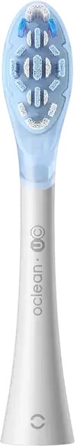 Oclean Ultra Clean UC03 W02 Replacement Sonic Electric Toothbrush Heads, DuPont Tynex Medium-Firm Bristles, Tongue Cleaner, Set of 6, White