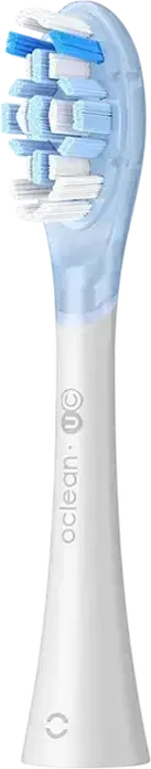 Oclean Ultra Clean UC03 W02 Replacement Sonic Electric Toothbrush Heads, DuPont Tynex Medium-Firm Bristles, Tongue Cleaner, Set of 6, White