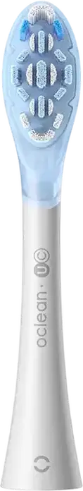Oclean Ultra Clean UC03 W02 Replacement Sonic Electric Toothbrush Heads, DuPont Tynex Medium-Firm Bristles, Tongue Cleaner, Set of 6, White