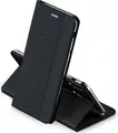 Husa Flip Shell WOO pentru Samsung Galaxy A06, din Nylon Durabil Rezistent la Uzura, cu Suport Pliabil, Shockproof si Rezistenta la Praf, Neagra