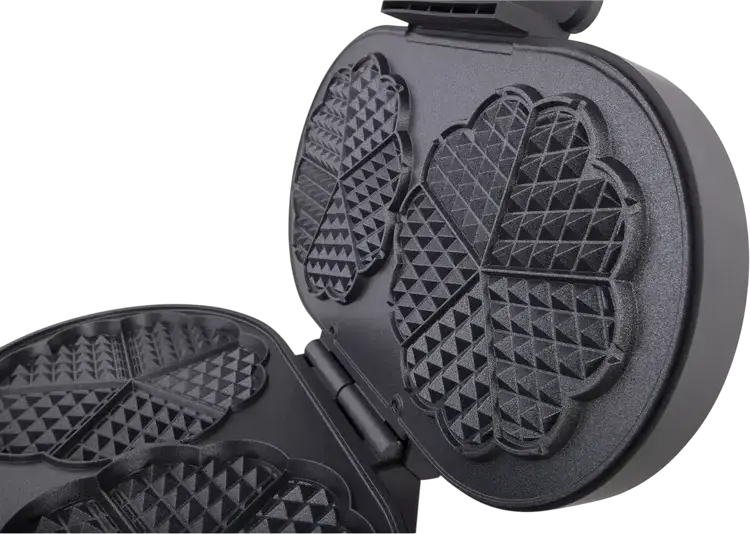 Gorenje WM1200B Waffle Maker, 1200W, Non-stick Plates for 2 Heart-shaped Waffles, 5 Temperature Modes, Black