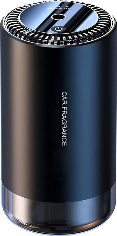 Ultrasonic Car Aroma Diffuser, 50ml Capacity, 500mAh Battery, USB Charging, Aluminum and PP Material, Matte Black, for Car and Home