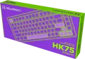 HATOR Hellyberry HK75 75% Compact Mechanical Keyboard, Wireless Tri-mode Wireless/Bluetooth/USB, Pre-lubed Linear Switches, Hot-swappable, RGB Lighting & Knob