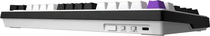 HATOR Hellyberry HK75 75% Compact Mechanical Keyboard, Wireless Tri-mode Wireless/Bluetooth/USB, Pre-lubed Linear Switches, Hot-swappable, RGB Lighting & Knob