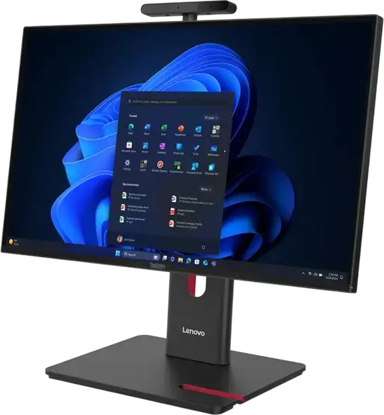 Lenovo ThinkCentre M90a Gen 6 All-in-One PC, 23.8" FHD IPS Anti-glare Display, Intel Core Ultra 235T Processor, DDR5 RAM, Windows 11, Black