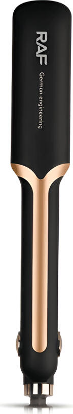Placa de indreptat parul RAF R.419J, Placi Aluminiu cu Strat Ceramic, Temperatura Reglabila 130-232°C, 45W, Cablu Rotos 360°, Negru si Rose Gold