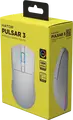 HATOR Pulsar 3 Wireless Gaming Mouse HTM631, Tri-mode Connectivity, 12000 DPI Optical Sensor, RGB Lighting, 100 Million Click Optical Switches, White