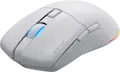 HATOR Pulsar 3 Wireless Gaming Mouse HTM631, Tri-mode Connectivity, 12000 DPI Optical Sensor, RGB Lighting, 100 Million Click Optical Switches, White