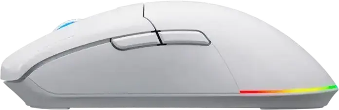 HATOR Pulsar 3 Wireless Gaming Mouse HTM631, Tri-mode Connectivity, 12000 DPI Optical Sensor, RGB Lighting, 100 Million Click Optical Switches, White