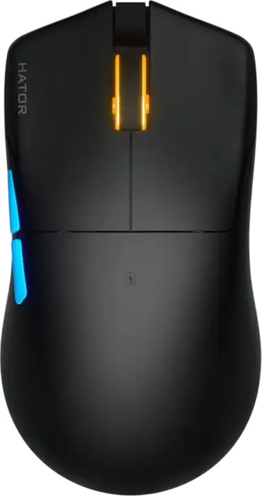 Игровая беспроводная мышь HATOR Pulsar 3 Pro, сенсор PixArt PAW 3950 30000 DPI, оптические переключатели 100M, три режима подключения, 65г, черный, HTM640