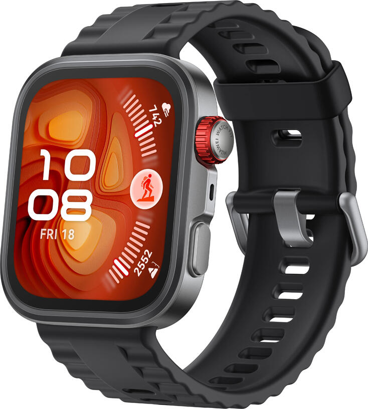 Huawei Watch Fit 4 Pro Smartwatch, 1.82" AMOLED Display, Titanium Bezel, Sapphire Glass, ECG, 5 ATM & 40m Diving, Bluetooth 5.2, NFC, Black