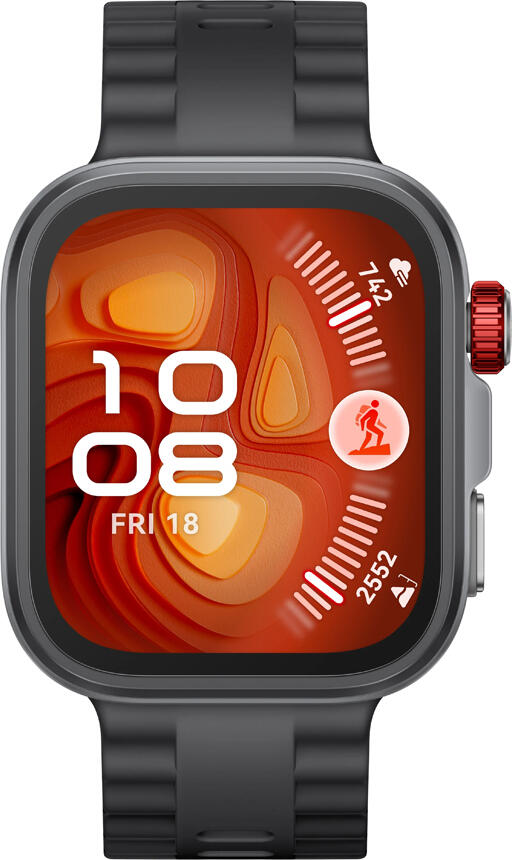 Huawei Watch Fit 4 Pro Smartwatch, 1.82" AMOLED Display, Titanium Bezel, Sapphire Glass, ECG, 5 ATM & 40m Diving, Bluetooth 5.2, NFC, Black