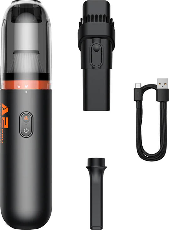 Baseus A2 Pro Portable Car Vacuum Cleaner, 80W, 6000Pa Suction, Cordless Handheld Vacuum with Washable HEPA Filter, 2000mAh Battery, USB-C Charging