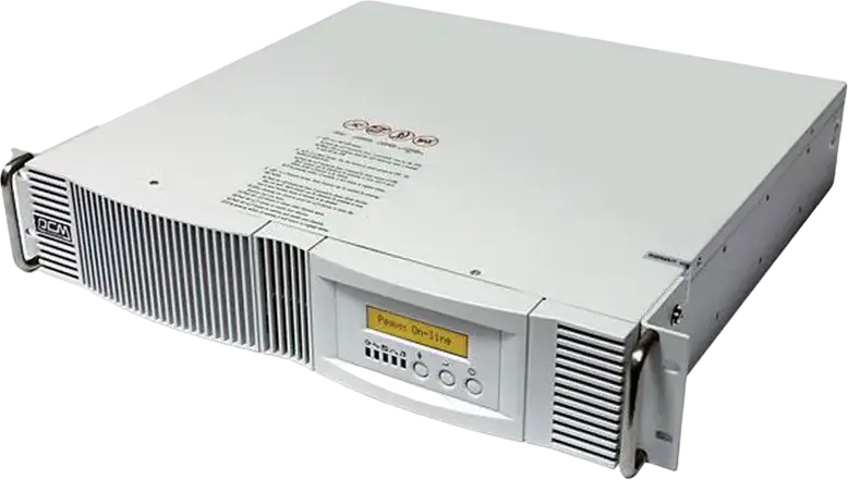 UPS Powercom VGD-2000RM Vanguard Online Double Conversion, 2000VA/1400W, Rackmount 2U, Unda Sinusoidală Pură, Ecran LCD, Baterie Hot Swap