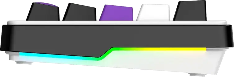 Механическая клавиатура HATOR Hellyberry HK60 60% ультракомпактная, проводная USB-C, Hot-swap линейные переключатели, RGB, белая