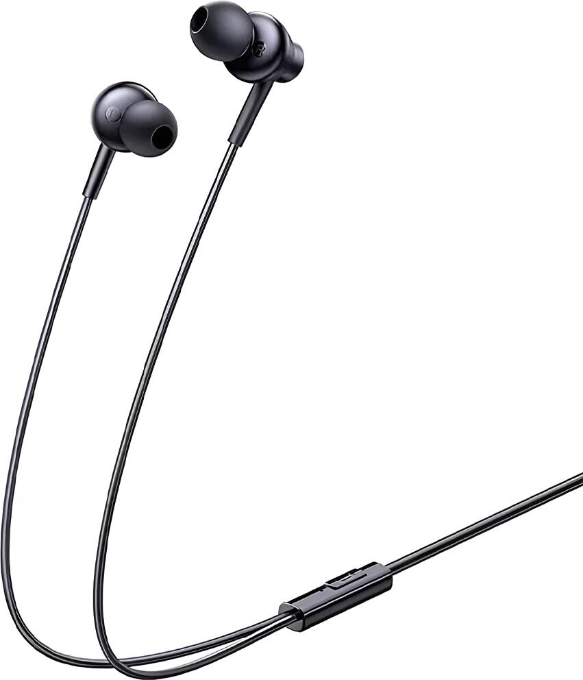 Baseus Encok CZ11 Wired In-Ear Earphones with USB Type-C Interface, 10mm Driver, Integrated Microphone and Inline Remote, Anti-Tangle TPE Cable, Black