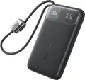 Внешний аккумулятор Baseus EnerFill FC11 10000mAh 22.5W с быстрой зарядкой, встроенным кабелем USB-C и цифровым дисплеем заряда, ультратонкий корпус