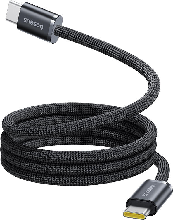 Baseus Dynamic 4 Pro USB-C to USB-C Cable, 100W PD Fast Charging, 480Mbps Data Sync, Braided Nylon Magnetic Auto-Organizer Tangle-Free Cord, 1m