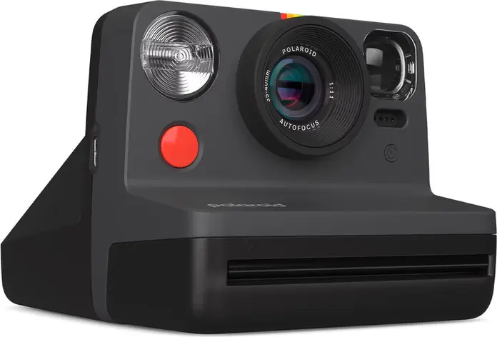 Polaroid Now Generation 2 Instant Camera, Black, Autofocus, Double Exposure, Self-Timer, USB-C Rechargeable, Compatible with i-Type and 600 Film